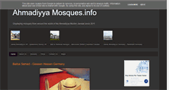 Desktop Screenshot of ahmadiyyamosques.info